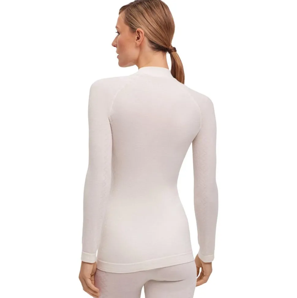 Sous-vêtement technique Falke Wool Tech Longsleeved Shirt Trend W Off White