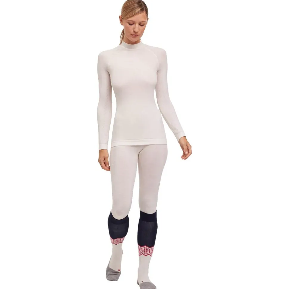 Sous-vêtement technique Falke Wool Tech Longsleeved Shirt Trend W Off White