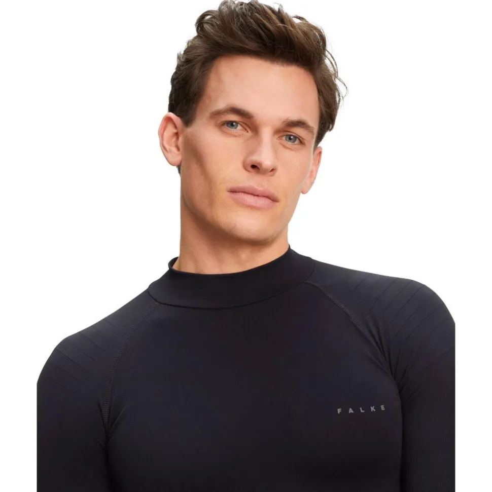Sous-vêtement technique Falke Longsleeved Shirt Turtleneck Black