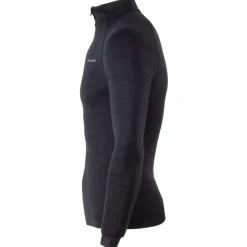Sous-vêtement technique Falke Wool Tech Zip Shirt Regular Fit Black