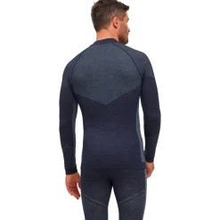 Sous-vêtement technique Falke Wool Tech Longsleeved Shirt Trend Space Blue