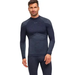 Sous-vêtement technique Falke Wool Tech Longsleeved Shirt Trend Space Blue