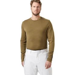 Sous-vêtement technique Helly Hansen Lifa Merino Midweight Crew Sepia