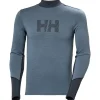 Sous-vêtement technique Helly Hansen Lifa Merino Midweight Logo Washed Navy