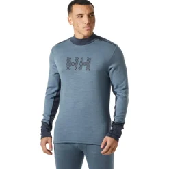 Sous-vêtement technique Helly Hansen Lifa Merino Midweight Logo Washed Navy
