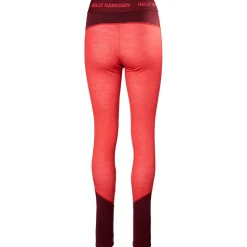 Sous-vêtement technique Helly Hansen W Lifa Merino Midweight Pant Poppy Red