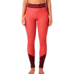 Sous-vêtement technique Helly Hansen W Lifa Merino Midweight Pant Poppy Red