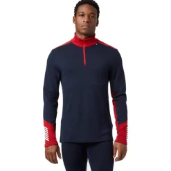 Sous-vêtement technique Helly Hansen Lifa Merino Midweight 1/2 Zip 598 Navy