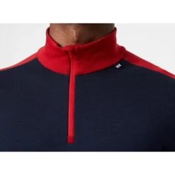 Sous-vêtement technique Helly Hansen Lifa Merino Midweight 1/2 Zip 598 Navy
