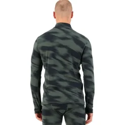 Sous-vêtement technique Mons Royale Europe M's Cascade 1/4 Zip Rosin Motion