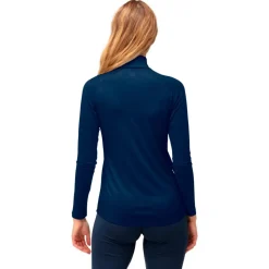 Sous-vêtement technique Norrona PureUll Zip Neck W Indigo Night