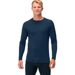 Sous-vêtement technique Norrona Falketind Equaliser Merino Round Neck M's Indigo Night
