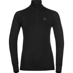 Sous-vêtement technique Odlo Active Warm Eco Top Ls Halfzip Wmn Black Black