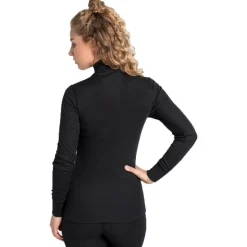 Sous-vêtement technique Odlo Active Warm Eco Top Ls Halfzip Wmn Black Black