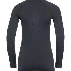 Sous-vêtement technique Odlo Performance Warm Eco Top Crew Neck Ls Wmn Black Graphite Grey Black