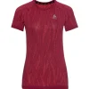 Sous-vêtement technique Odlo Blackcomb Light Eco BI Top Crew Neck S/S Raspberry Fudge/ Space Dye