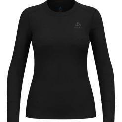 Sous-vêtement technique Odlo Top Crew Neck L/S Merino 200 W Black