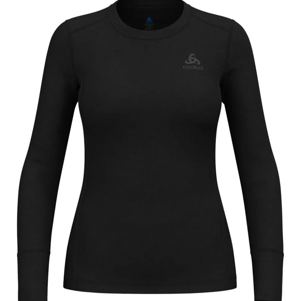 Sous-vêtement technique Odlo Top Crew Neck L/S Merino 200 W Black