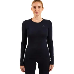 Sous-vêtement technique Odlo Top Crew Neck L/S Merino 200 W Black