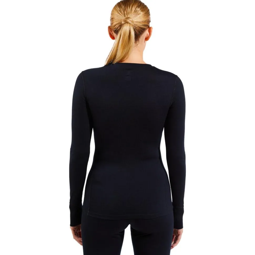 Sous-vêtement technique Odlo Top Crew Neck L/S Merino 200 W Black