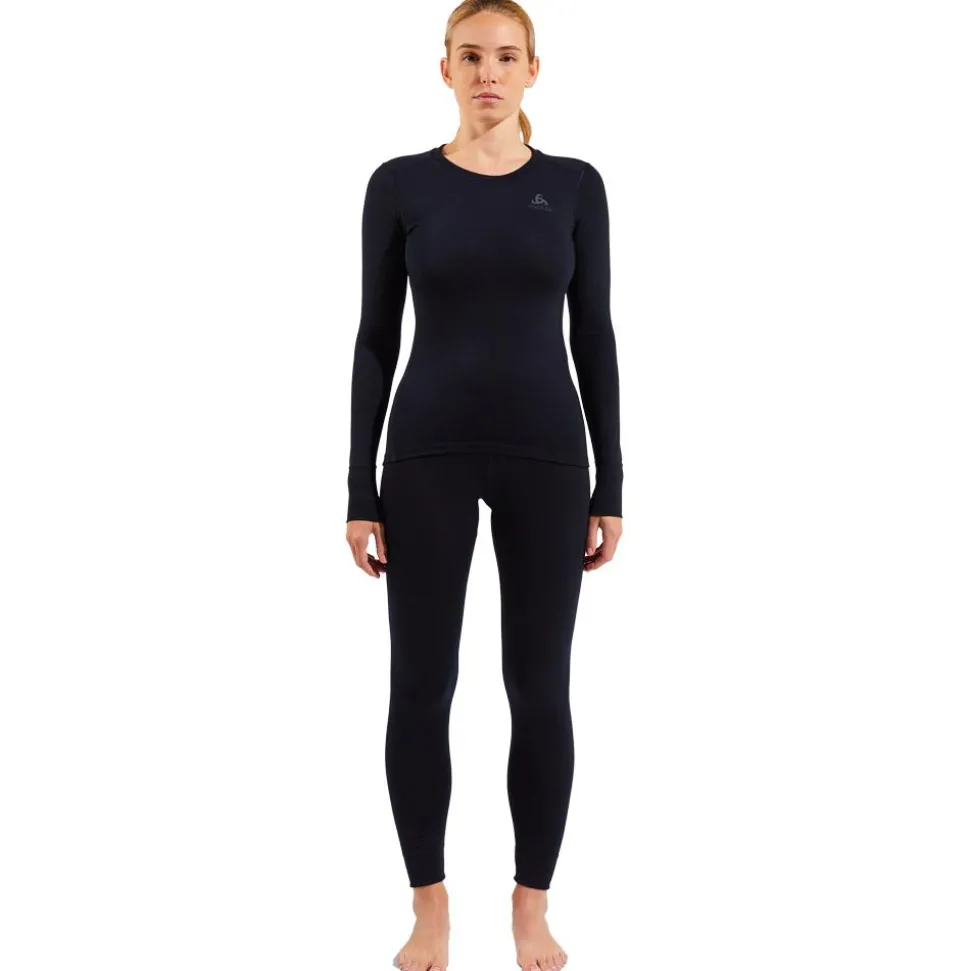 Sous-vêtement technique Odlo Top Crew Neck L/S Merino 200 W Black