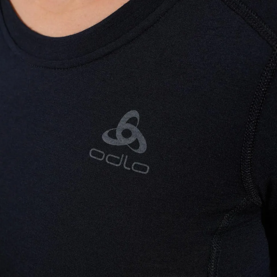 Sous-vêtement technique Odlo Top Crew Neck L/S Merino 200 W Black