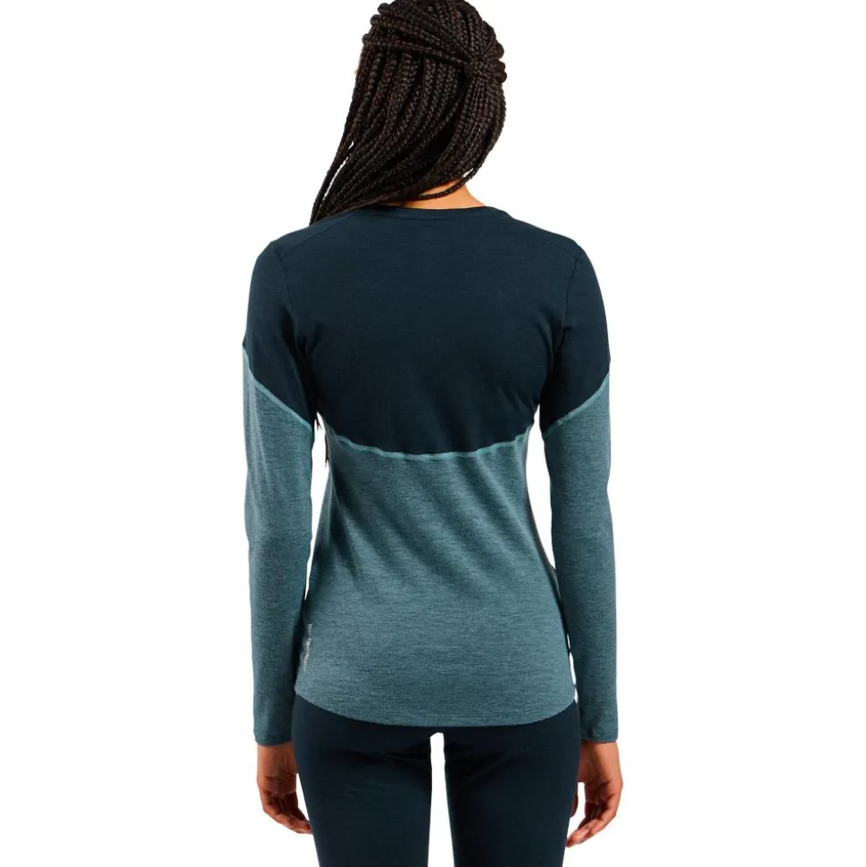 Sous-vêtement technique Odlo Revelstoke Pw 150 Top W Provincial Blue Dark Sapphir