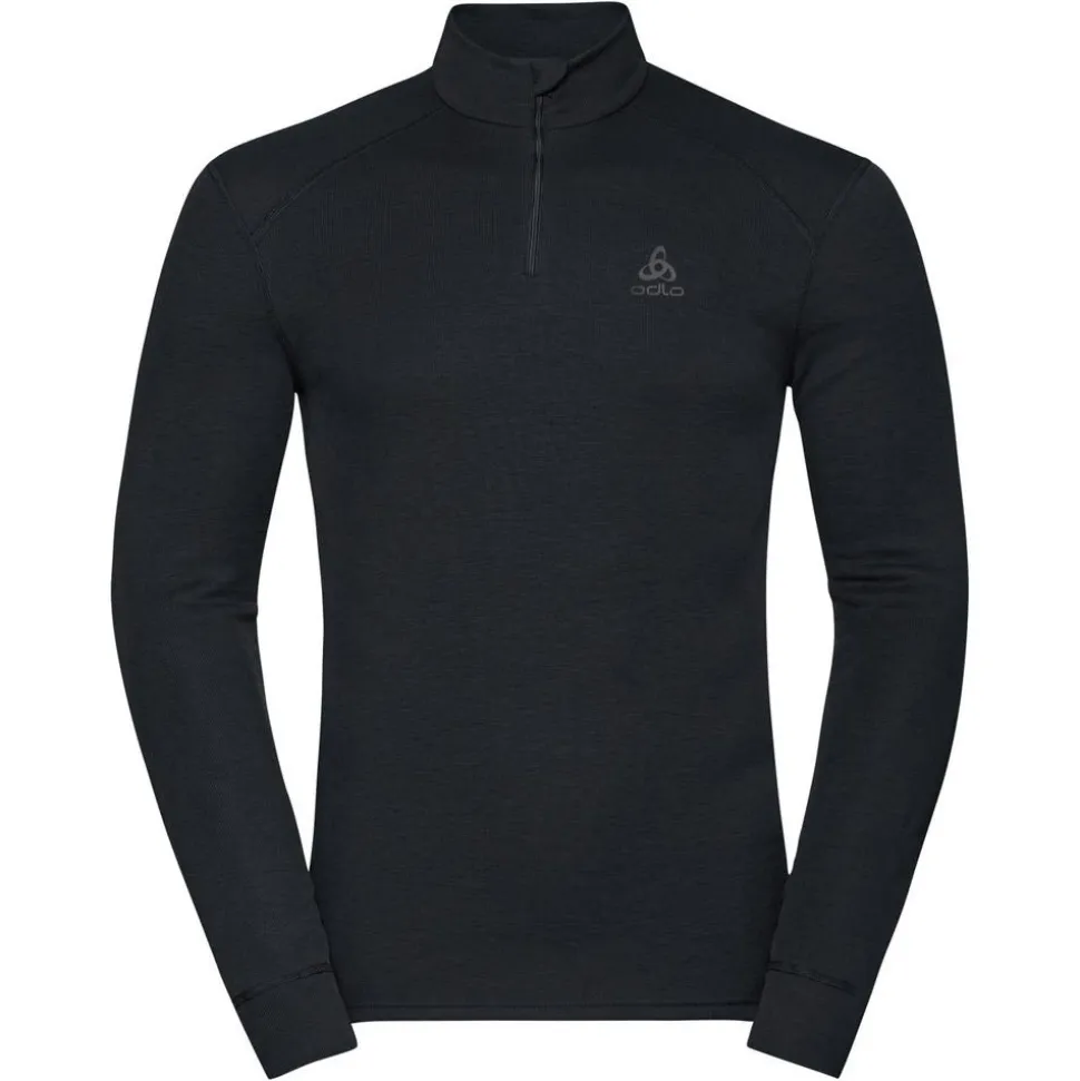 Sous-vêtement technique Odlo Active Warm Eco Top Ls Halfzip Black Black