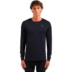 Sous-vêtement technique Odlo Top Crew Neck L/S Merino 200 Black