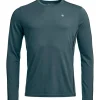 Sous-vêtement technique Ortovox 185 Rock'n'wool Long Sleeve M Dark Artic Grey