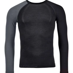 Sous-vêtement technique Ortovox 120 Comp Light Long Sleeve M Black Raven