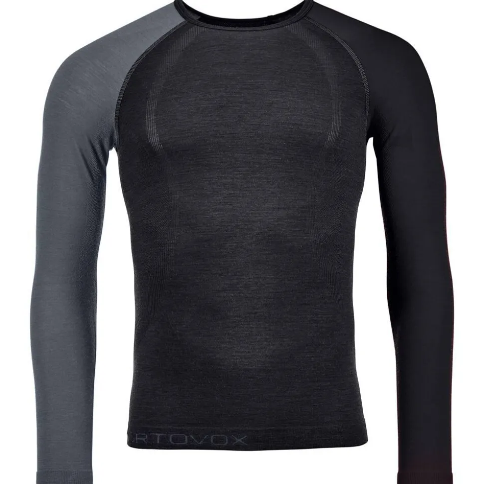 Sous-vêtement technique Ortovox 120 Comp Light Long Sleeve M Black Raven