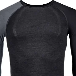 Sous-vêtement technique Ortovox 120 Comp Light Long Sleeve M Black Raven