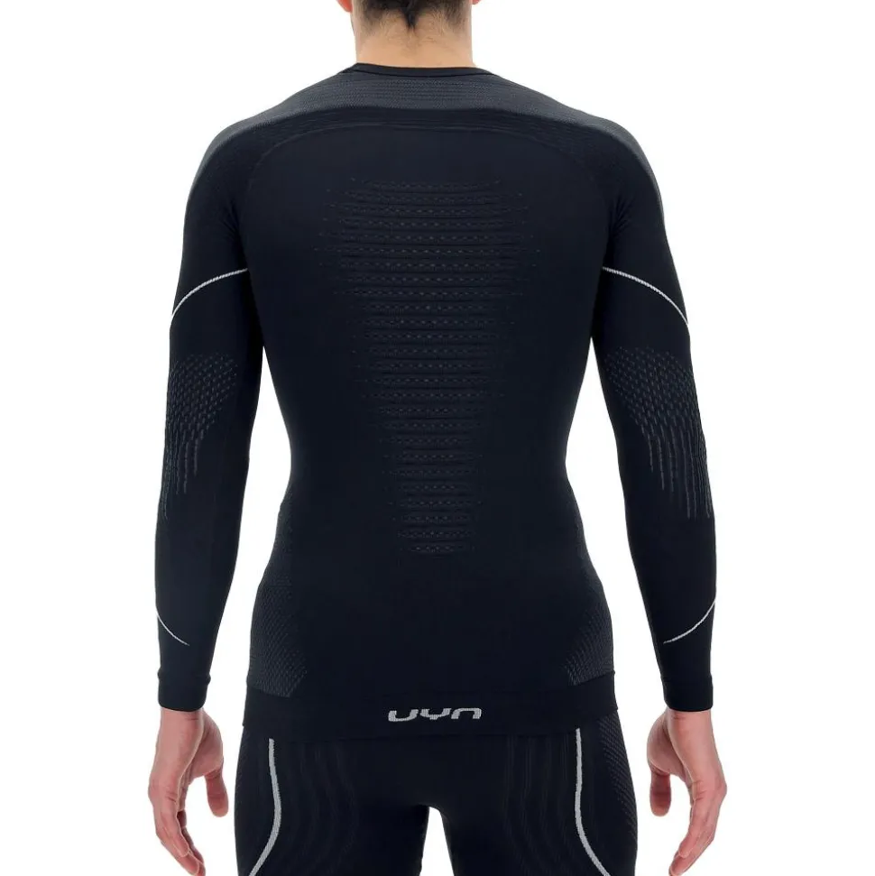 Sous-vêtement technique Uyn Man Evolutyon Uw Shirt Lg Sleeve Blackboard Anthracite White