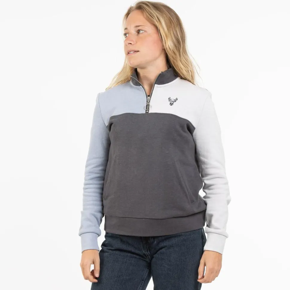 Sweat Animoz Irule Bleu Gris Foncé Creme