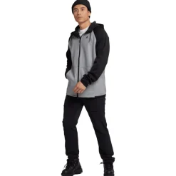 Sweat Burton Crown Weatherproof Full Zip Grey Heather True Black