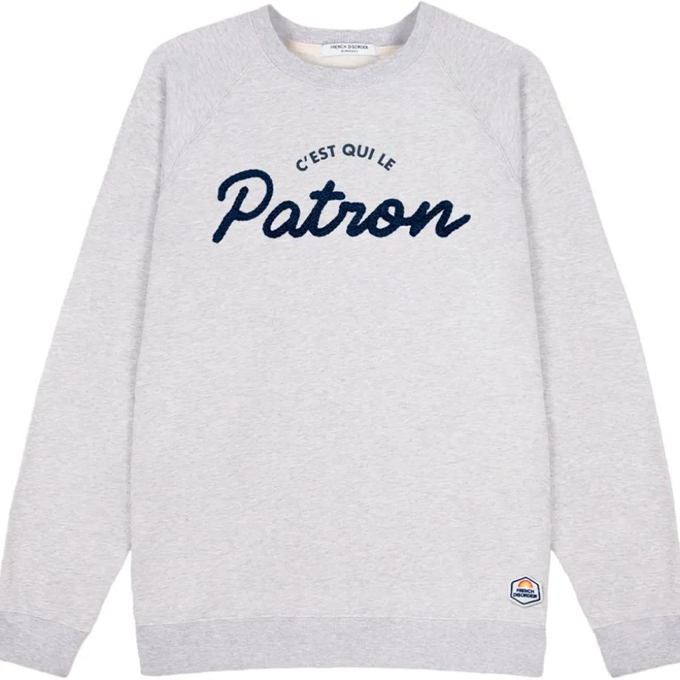 Sweat French Disorder Clyde Patron Tricotin Heather Grey