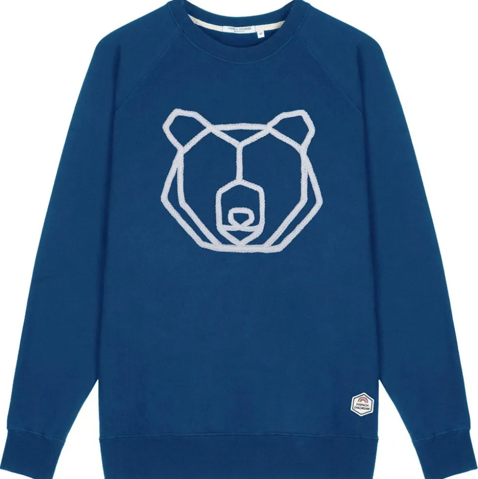 Sweat French Disorder Clyde Ours (Tricotin) State Blue