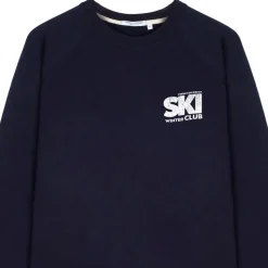 Sweat French Disorder Clyde Ski Winter Club Print Navy