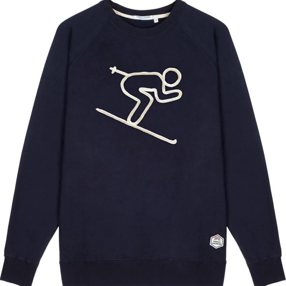 Sweat French Disorder Clyde Skieur (Tricotin) Navy