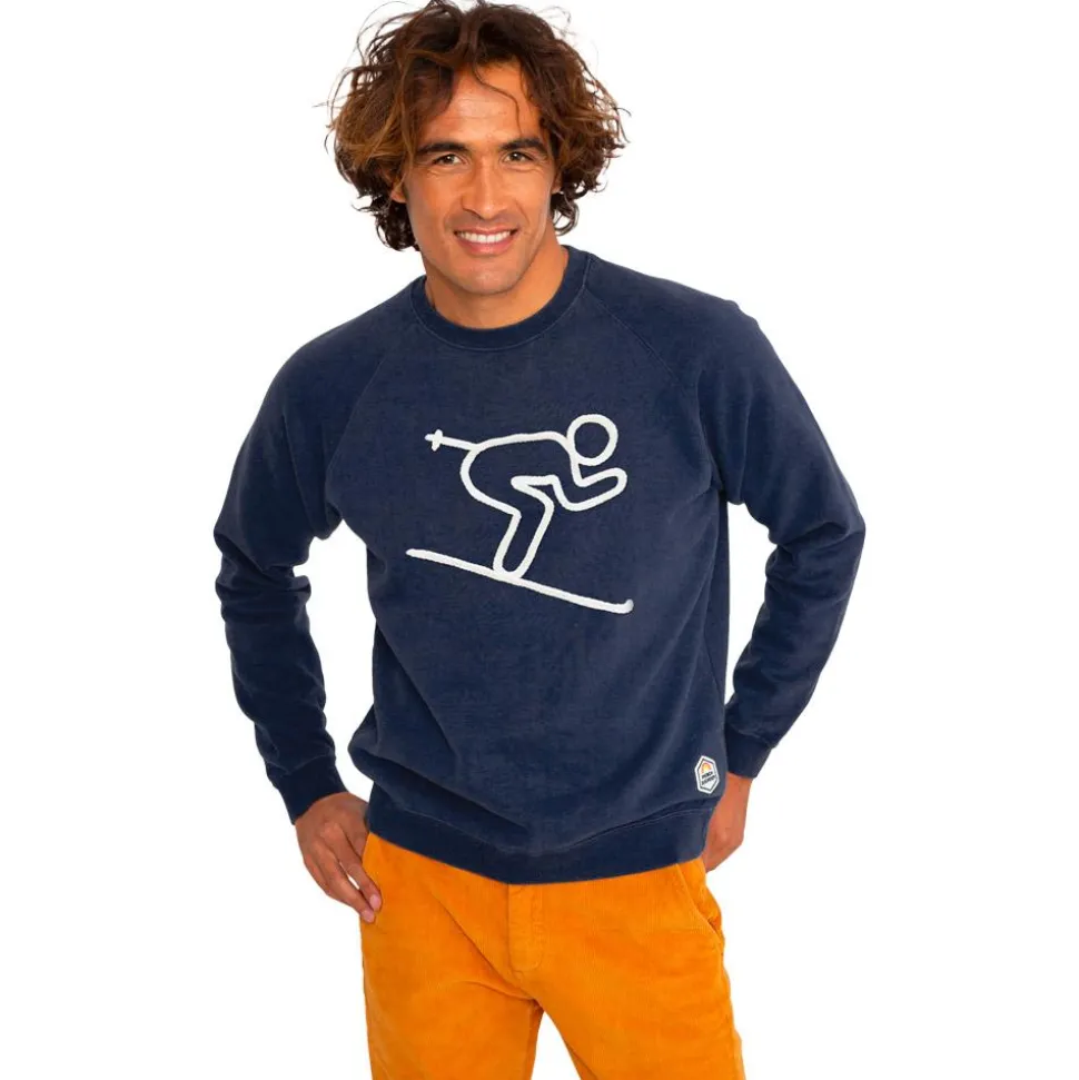 Sweat French Disorder Clyde Skieur (Tricotin) Navy