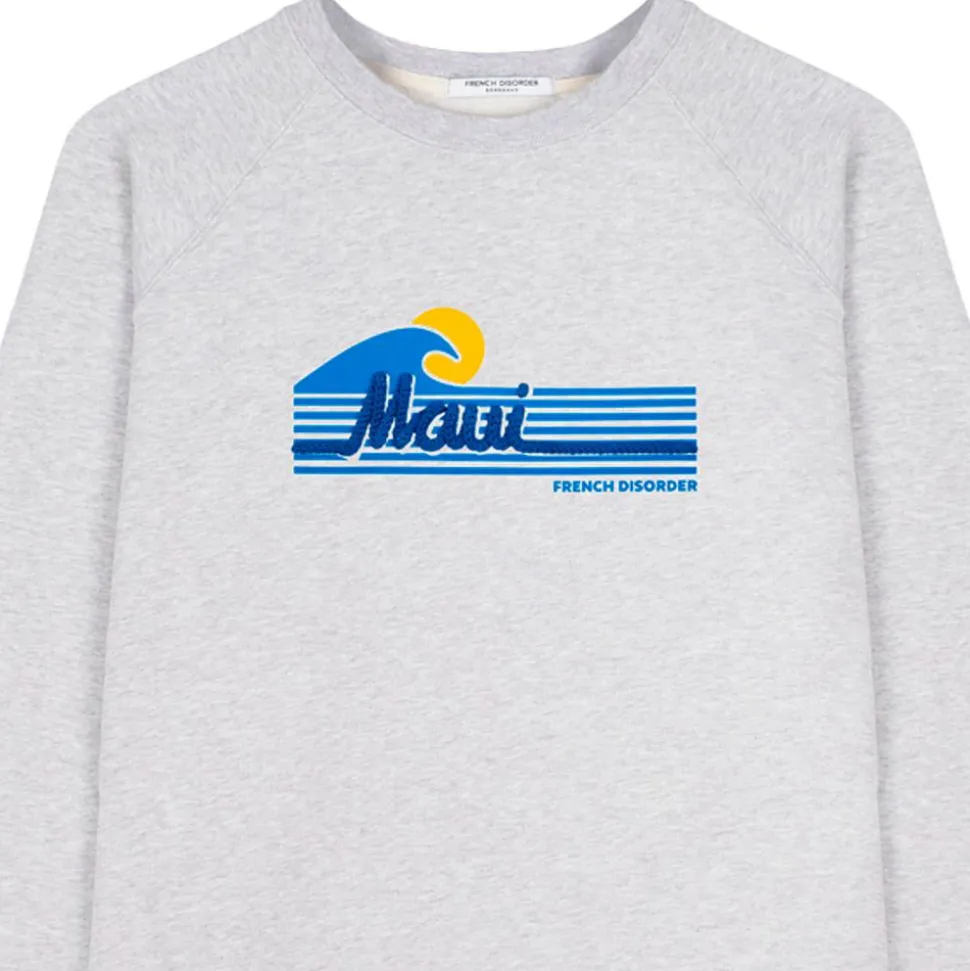 Sweat French Disorder Clyde Maui (Tricotin) Heather Grey