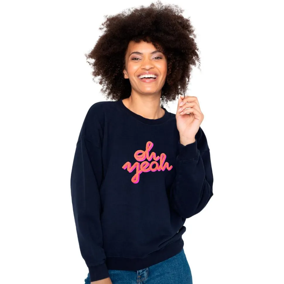 Sweat French Disorder Rosie Oh Yeah Tricotin Navy