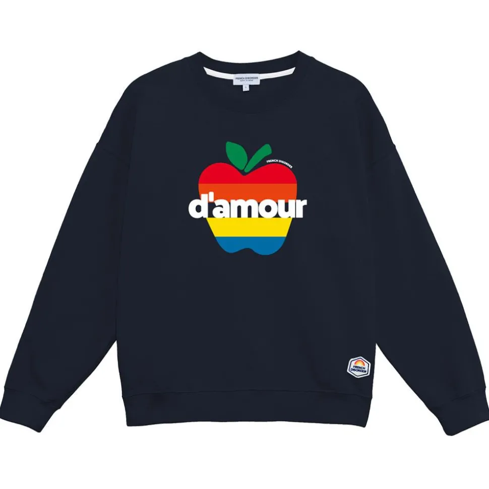 Sweat French Disorder Rosie Pomme D'Amour Navy