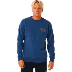 Sweat Rip Curl Stapler Crew Washed Navy