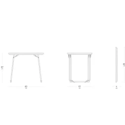 Table Lafuma Mobilier Fidji Carbon