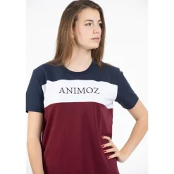 Tee-shirt Animoz Uzio Bleu Blanc Bordeaux