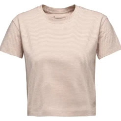 Tee-shirt Black Diamond W Bd Stripe Crop Short Sleeve Tee Shirt Soft Lilac