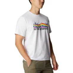 Tee-shirt de rando Columbia M's Sun Trek SS Graphic Tee White / Multi C Graphic