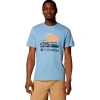 Tee-shirt de rando Columbia Path Lake Graphic Tee II Ripple Blue Peaceful Perspective